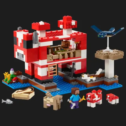 Конструктор LEGO Minecraft The Mooshroom House (21270)