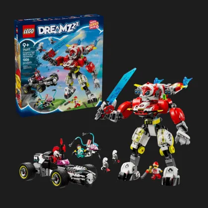 Конструктор LEGO DREAMZzz Робот-тигр Купера та Хот-род авто Зеро (71497)