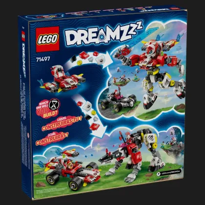 Конструктор LEGO DREAMZzz Робот-тигр Купера та Хот-род авто Зеро (71497)