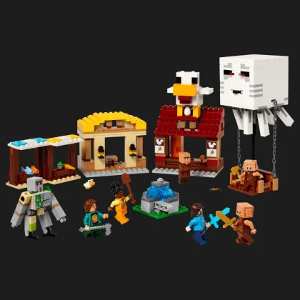 Конструктор LEGO Minecraft The Ghast Balloon Village Attack (21273)