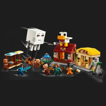 Конструктор LEGO Minecraft The Ghast Balloon Village Attack (21273)