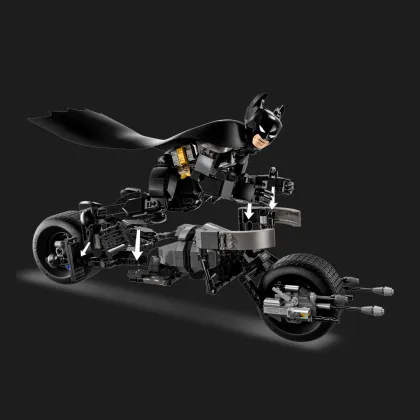 Конструктор LEGO Batman Фигурка Бэтмена для сборки и бэтцикл (76273