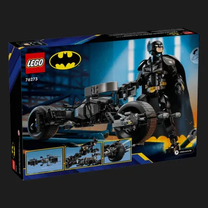 Конструктор LEGO Batman Фигурка Бэтмена для сборки и бэтцикл (76273