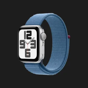 б/у Apple Watch SE 2 40mm Silver Aluminum Case with Winter Blue Sport Loop (MRE33) (2023) (Хороший стан)
