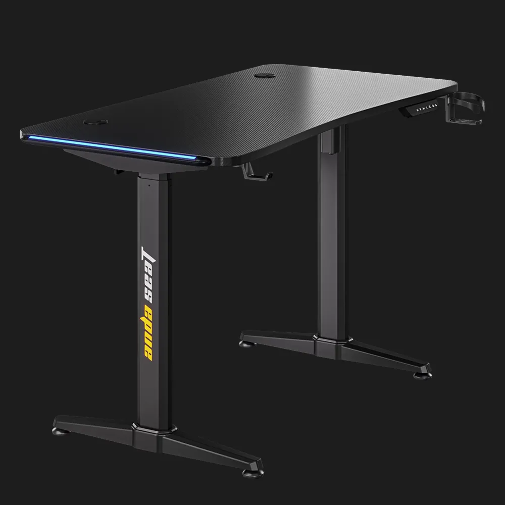Комп'ютерний стіл Anda Seat Terminator RGB (Black) (AD-D-DD1-1600L-01-B)