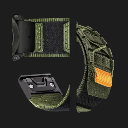 Ремінець Tactic Fiber для Garmin (QuickFit 20) (Green) в Чернігові