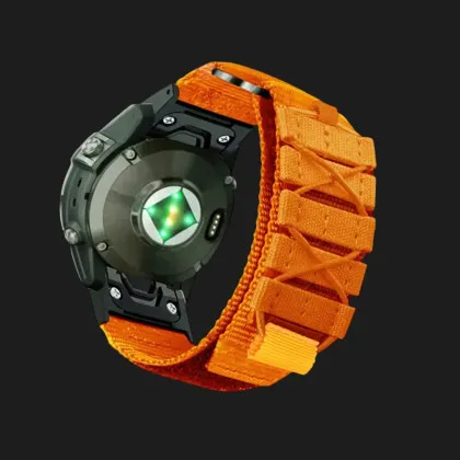Ремешок Tactic Fiber для Garmin (QuickFit 22) (Orange) в Хусті