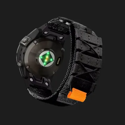 Ремінець Tactic Fiber для Garmin (QuickFit 22) (Black) в Ковелі