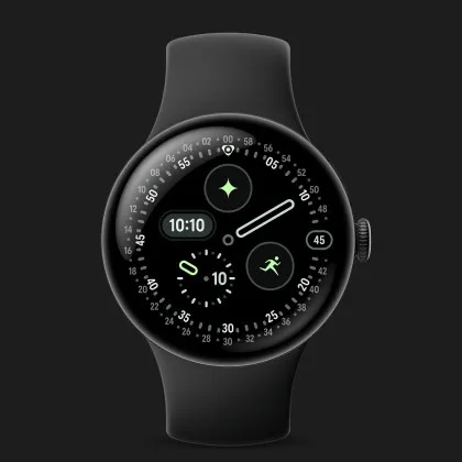 Смарт-часы Google Pixel Watch 4 41mm Matte Black Aluminum Case / Obsidian Active Band