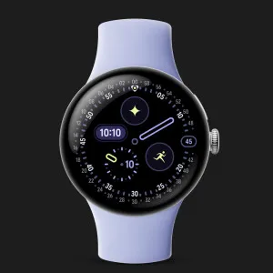 Смарт-годинник Google Pixel Watch 4 41mm LTE Polished Silver Aluminum Case / Iris Active Band в Чернівцях
