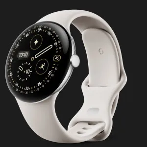 Смарт-годинник Google Pixel Watch 4 41mm LTE Polished Silver Aluminum Case / Porcelain Active Band в Дрогобичі