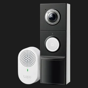 Розумний відеодзвоник з акумулятором TP-LINK Tapo D235 (Black/White) (UA) в Чернівцях