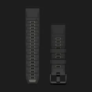 Ремінець Garmin QuickFit 22 Watch Bands Silicone (Black/Pebble Gray) (010-13392-00)