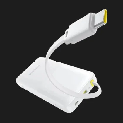 Зарядний пристрій Power Bank Baseus Bipow 2 10000mAh 20W with USB-C Cable (White)