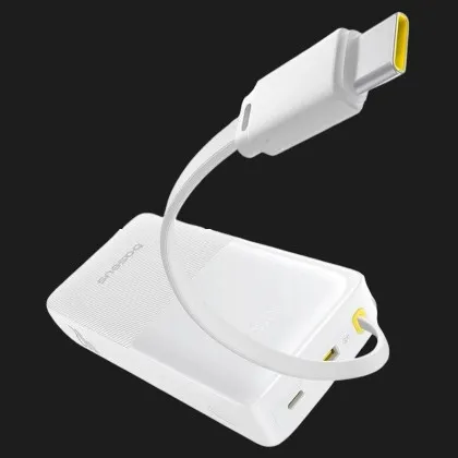 Зарядний пристрій Power Bank Baseus Bipow 2 20000mAh 20W with USB-C Cable (White)