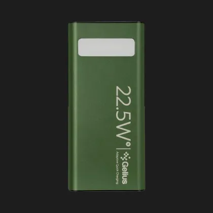 Зарядное устройство Power Bank Gelius Lightstone GP-PB300 30000mAh QC+PD 22.5W (Green)