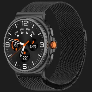 Ремінець Milanese Magnetic для Samsung Galaxy Watch 9/8/9 Classic/8 Classic (Black) в Хмельницькому