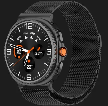 Ремешок Milanese Magnetic для Samsung Galaxy Watch 8/8 Classic (Black)