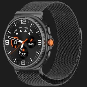 Ремінець Milanese Magnetic для Samsung Galaxy Watch 9/8/9 Classic/8 Classic (Dark Gray) в Хмельницькому