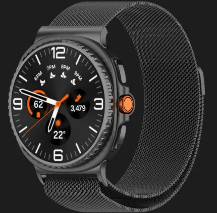 Ремешок Milanese Magnetic для Samsung Galaxy Watch 8/8 Classic (Dark Gray)