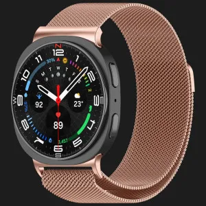 Ремінець Milanese Magnetic для Samsung Galaxy Watch 9/8/9 Classic/8 Classic (Rose Gold) в Хмельницькому