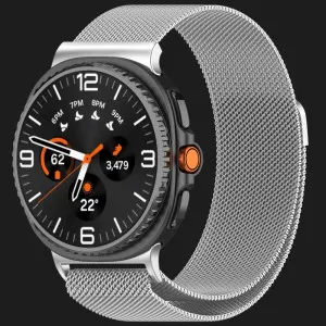 Ремінець Milanese Magnetic для Samsung Galaxy Watch 9/8/9 Classic/8 Classic (Silver) в Хмельницькому