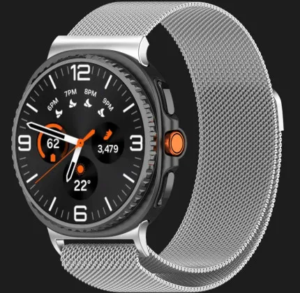 Ремешок Milanese Magnetic для Samsung Galaxy Watch 8/8 Classic (Silver)
