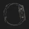 Garmin Fenix 8 Pro 51mm AMOLED Sapphire Carbon Gray DLC Titanium with Black/Pebble Gray Silicone Band
