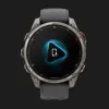 Garmin Fenix 8 Pro 47mm AMOLED Sapphire Titanium with Graphite/Black Silicone Band
