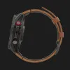 Garmin Fenix 8 Pro 47mm AMOLED Sapphire Carbon Gray DLC titanium with Chestnut Leather Band