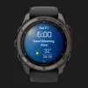 Garmin Fenix 8 Pro 51mm MicroLED Sapphire Carbon Gray DLC Titanium with Black/Pebble Gray Silicone Band