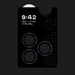Захисне скло 9:42 для камери iPhone 17 Pro/17 Pro Max (Blue) в Хмельницькому