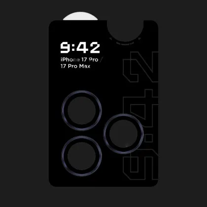 Защитное стекло 9:42 для камери iPhone 17 Pro/17 Pro Max (Blue)