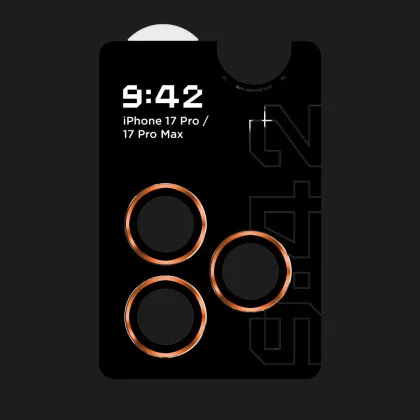 Защитное стекло 9:42 для камери iPhone 17 Pro/17 Pro Max (Orange)