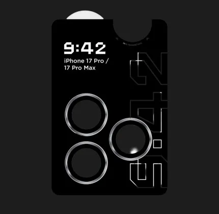 Защитное стекло 9:42 для камери iPhone 17 Pro/17 Pro Max (Titanium)