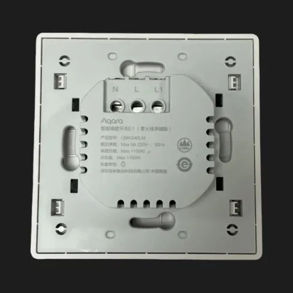 Вимикач Aqara E1 з нульовою лінією Wall Switch (одна клавіша) (White) (СN) в Ковелі
