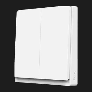 Вимикач Aqara E1 з нульовою лінією Wall Switch (дві клавіші) (White) (СN) в Сваляві