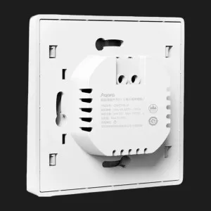 Вимикач Aqara E1 з нульовою лінією Wall Switch (дві клавіші) (White) (СN) в Сваляві