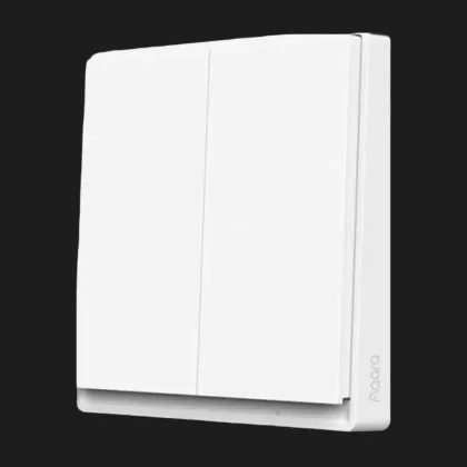 Выключатель Aqara E1 без нулевой линии Wall Switch (две клавиши) (White) (СN) в Ковеле