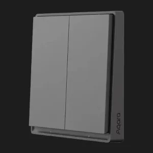 Выключатель Aqara E1 без нулевой линии Wall Switch (две клавиши) (Gray) (СN) в Сваляве