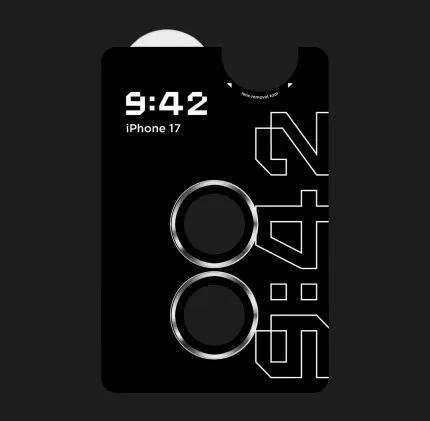 Защитное стекло 9:42 для камери iPhone 17 (Silver)