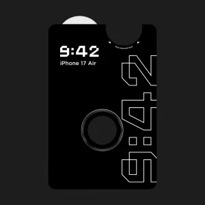 Захисне скло 9:42 для камери iPhone 17 Air (Black) в Хмельницькому