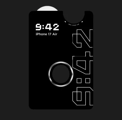 Защитное стекло 9:42 для камери iPhone 17 Air (Silver)