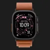 Apple Watch Ultra 3 GPS + LTE, 49mm Black Titanium Case with Terra Cotta Alpine Loop - Small