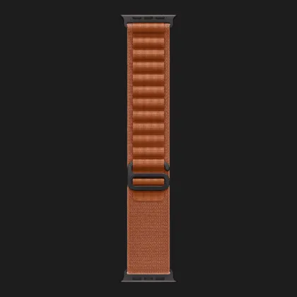 Apple Watch Ultra 3 GPS + LTE, 49mm Black Titanium Case with Terra Cotta Alpine Loop - Small
