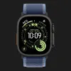 Apple Watch Ultra 3 GPS + LTE, 49mm Black Titanium Case with Blue/Bright Blue Trail Loop - S/M