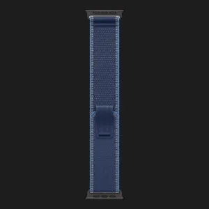 Apple Watch Ultra 3 GPS + LTE, 49mm Black Titanium Case with Blue/Bright Blue Trail Loop - M/L (Ultra)