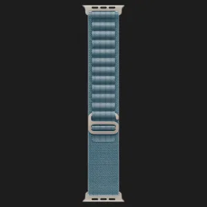 Apple Watch Ultra 3 GPS + LTE, 49mm Natural Titanium Case with Light Blue Alpine Loop - Small (Ultra)