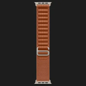 Apple Watch Ultra 3 GPS + LTE, 49mm Natural Titanium Case with Terra Cotta Alpine Loop - Medium (Ultra)