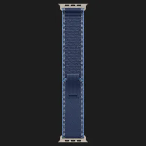 Apple Watch Ultra 3 GPS + LTE, 49mm Natural Titanium Case with Blue/Bright Blue Trail Loop - S/M (MEWR4)